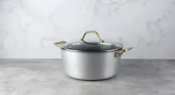 Cook & Baker Premium Gryde med låg 5 liter - Genanvendt aluminium