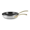 Cook & Baker Premium Stegepandesæt - 2 dele Ø 24/28 cm - Genanvendt aluminium - Sølvfarvet/guldfarvet