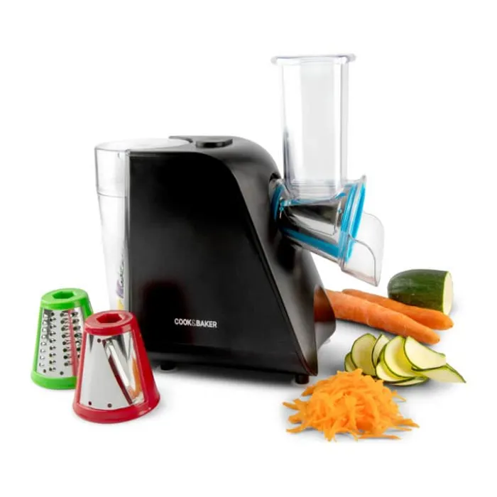Cook & Baker Råkostmaskine 150 watt - 5 snitteindsatser