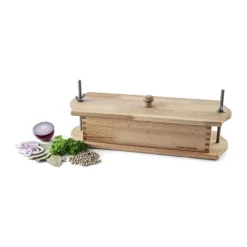 Cook & Baker Rullepølsepresser H 8 x B 13 x L 35 cm - Bøgetræ