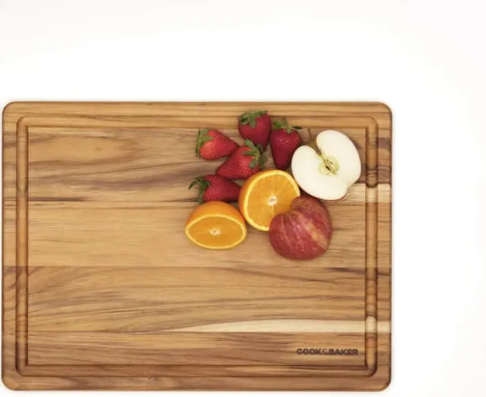 Cook & Baker Skærebræt B 30,5 x L 41 cm - Teaktræ - Natur