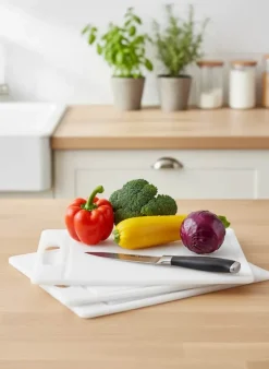 Cook & Baker Skærebrætsæt - 3 dele B 25 x L 35 cm - Plastik - Hvid