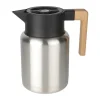 Cook & Baker Termokande 1,2 liter - Stål/træ - Mat stål