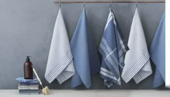 Cook & Baker Viskestykke B 50 x L 70 cm - 100% Bomuld - Blå