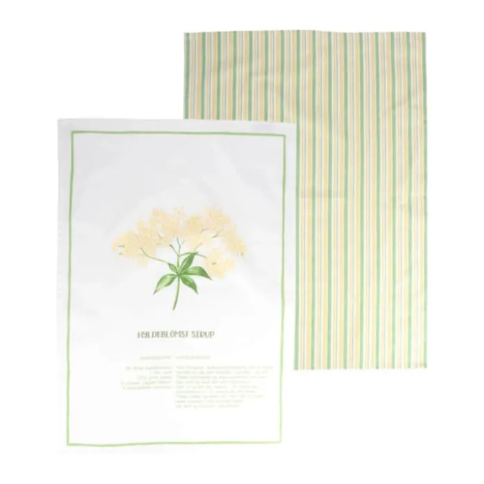 Cook & Baker Viskestykke - 2 stk. B 50 x L 70 cm - Bomuld - Hyldeblomst