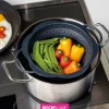 Cookline Foldbar Si L 32 x B 23 cm - Silikone/stål - Sort