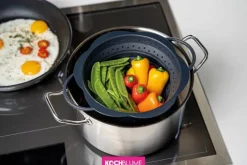 Cookline Foldbar Si L 28 x B 19 cm - Silikone/stål - Sort