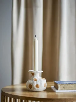 Creative Collection Byron Lysestage H 10 cm - Stentøj - Natur