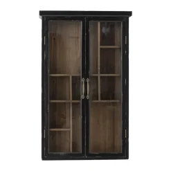 Creative Collection Hazem Skab H 80 x B 50 x D 14 cm - Fyrretræ - Sort