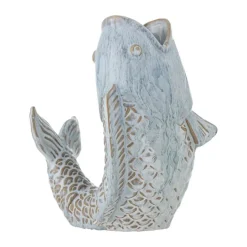 Creative Collection Hiro Vase H 21 x B 13,5 x 17 cm - Stentøj - Blå