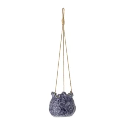 Creative Collection Hængeurtepotte - Lottie H 16 x B 17 cm - Stentøj - Blå