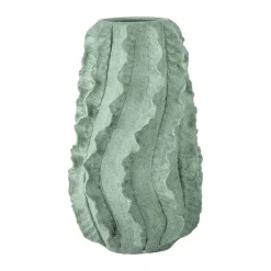 Creative Collection Natika Vase Ø 23 x H 37 cm - Ler - Grøn