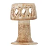 Creative Collection Patty Fyrfadsstage Ø 8 x H 12 cm - Stentøj - Natur
