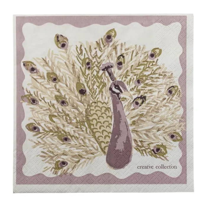 Creative Collection Petrilli Serviet - 20 stk. B 33 x L 33 cm - Papir - Lyserød