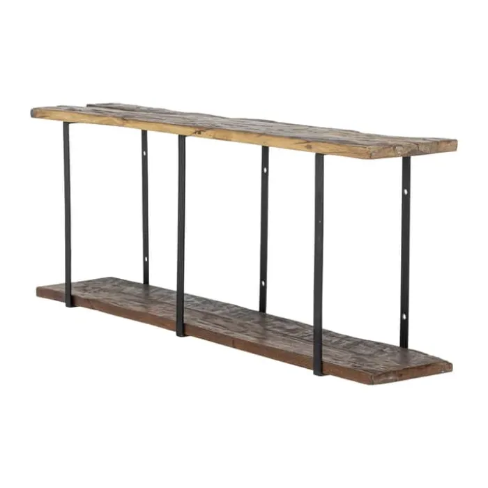 Creative Collection Tallymay Hylde H 53 x B 25,5 x L 140 cm - Genanvendt træ/metal - Brun