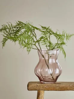 Creative Collection Tava Vase Ø 18 x H 20 cm - Glas - Lyserød