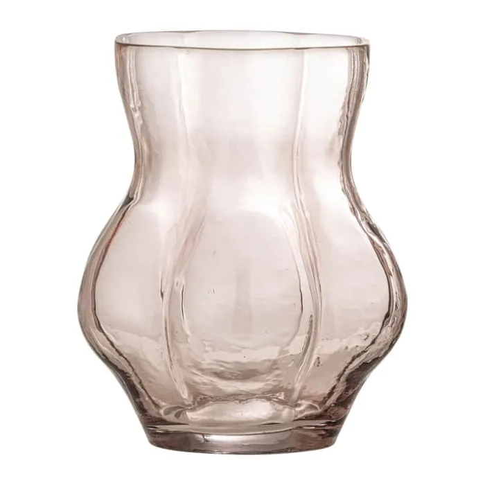 Creative Collection Tava Vase Ø 18 x H 20 cm - Glas - Lyserød