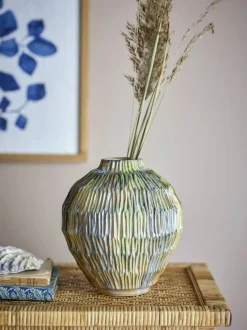 Creative Collection Vase - Tavern Ø 18,5 x H 20,5 cm - Stentøj - Brun