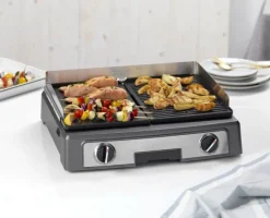 Cuisinart Plancha Elite Bordgrill PL50E 2200 Watt - Kan stege og grille til hver sin side
