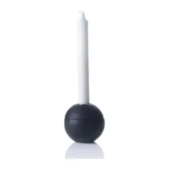 DDG Orb Lysestage Ø 10 cm - Støbejern - Grå
