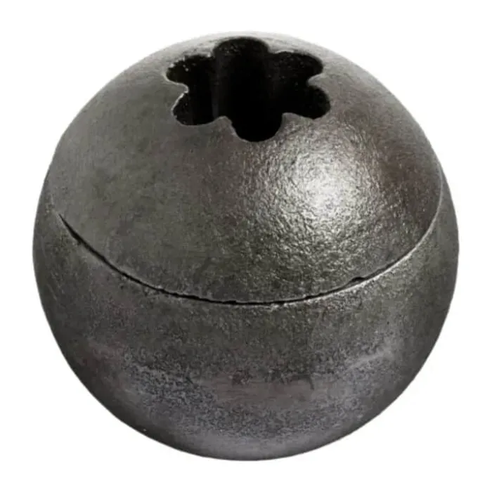 DDG Orb Lysestage Ø 10 cm - Støbejern - Grå