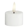 Deluxe Homeart Fyrfadslys - 2 stk Ø 4,1 x H 5,5 - Stearin - Hvid