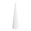 Deluxe Homeart LED Keglelys H 20 cm - Hvid