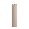 Deluxe Homeart Real Flame LED Bloklys Ø 5 x H 20 cm - Stearin/resin - Rose