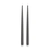 Deluxe Homeart Real Flame LED Kertelys - 2 stk. H 38 cm - Stearin - Grå