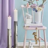Deluxe Homeart Real Flame LED Bloklys Ø 5,8 x H 20 cm - Stearin/resin - Hvid