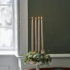 Deluxe Homeart Real Flame LED Kertelys m. lak - 2 stk. Ø 2,2 x H 38 cm - Stearin - Rose