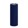 Deluxe Homeart Real Flame LED Bloklys Ø 7,5 x H 20 cm - Stearin/resin - Royal blue