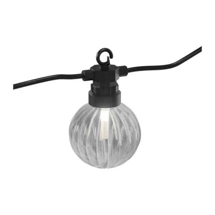 Deluxe Homeart Stripe Lyskæde L 6 m - 10 lys - Indendørs/udendørs