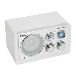 Denver Analog Radio H 13,5 x B 16,4 x L 22,8 cm - AM/FM - Hvid