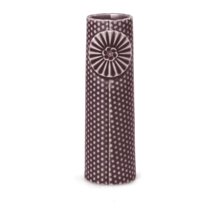Dottir Pipanella Dot Vase H 12,5 cm - Porcelæn - Aubergine