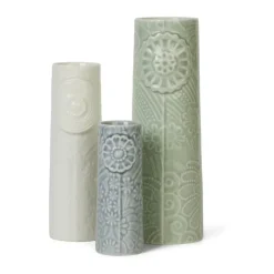 Dottir Pipanella Flock Vase - 3 stk. Porcelæn - Ocean view