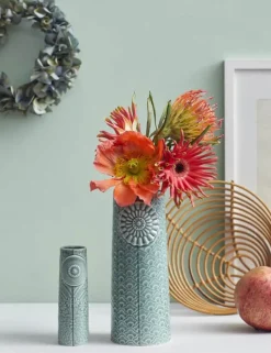 Dottir Pipanella Flower Vase H 12,5 cm - Porcelæn - Peacock