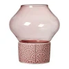 Dottir Pipanella Hurricane Fyrfadsstage Ø 8,8 x H 10 cm - Porcelæn - Blush