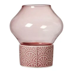 Dottir Pipanella Hurricane Fyrfadsstage Ø 8,8 x H 10 cm - Porcelæn - Blush