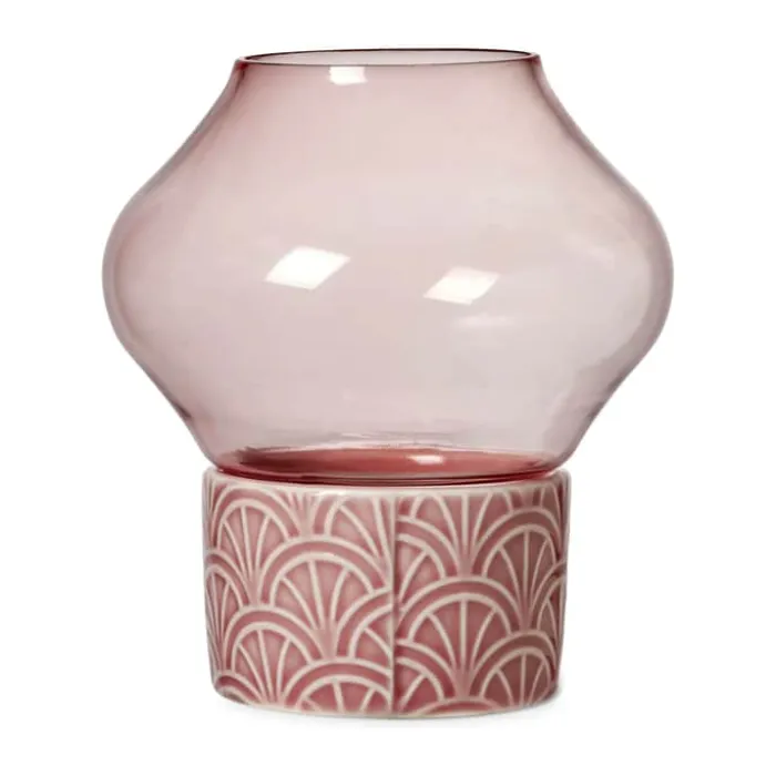 Dottir Pipanella Hurricane Fyrfadsstage Ø 8,8 x H 10 cm - Porcelæn - Blush