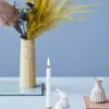 Dottir Pipanella Lines Vase H 16,5 cm - Porcelæn - Curry