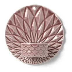 Dottir Pipanella Væghængt Fyrfadsstage H 11,5 cm - Porcelæn - Durty rose