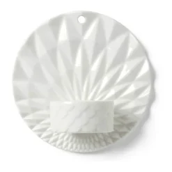Dottir Pipanella Væghængt Fyrfadsstage H 11,5 cm - Porcelæn - Hvid
