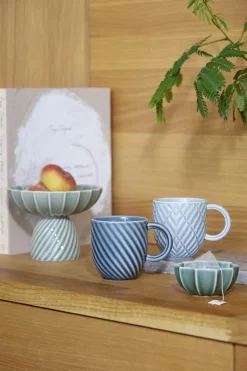Dottir Samsurium Krus 32 cl - Porcelæn - Blågrå