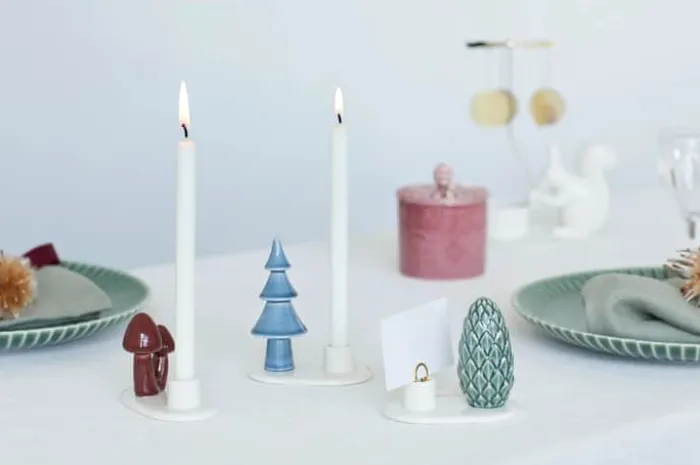 Dottir Winter Stories Flocks Stearinslys - 10 stk. H 20 cm - Stearin - Hvid