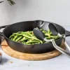Dreamfarm CloTang L 30,5 cm - Stål/silikone - Sort/stål