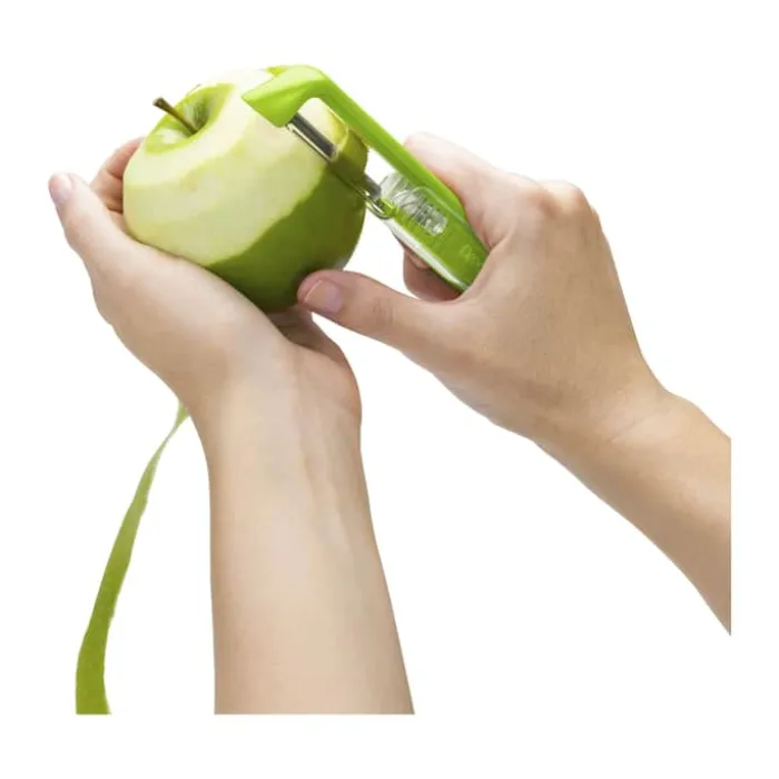 Dreamfarm Sharple Grøntsagsskræller L 18 cm - Plastik - Grøn