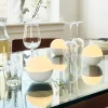 Dyberg Larsen Alba Light Ball LED Lampe - 2 stk. Ø 11 x H 11 cm - ABS plastik - Hvid