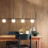 Dyberg Larsen Alice Pendel H 27 x L 110 cm - Metal/glas - Sort