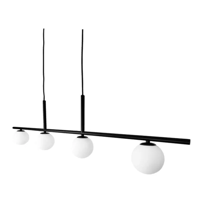 Dyberg Larsen Alice Pendel H 27 x L 110 cm - Metal/glas - Sort